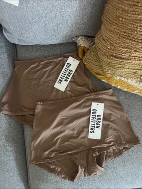 Urban Outfitters Nude Brown Seamless High-Waist Briefs ~ lot of 2 undies